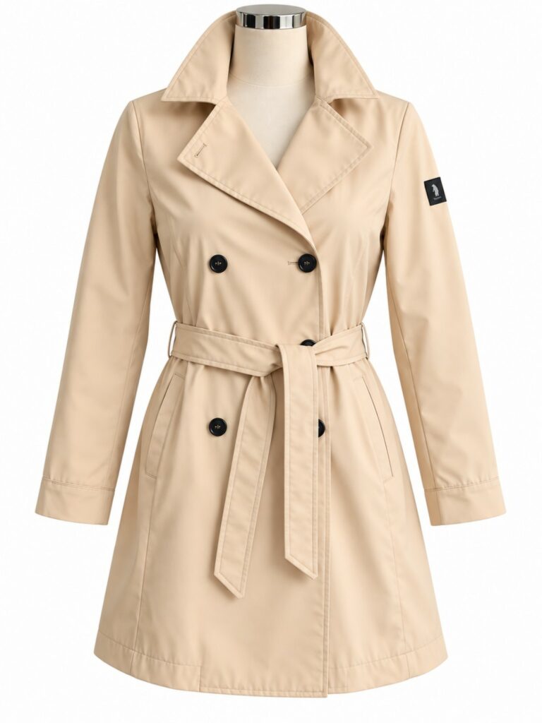 Trench REFRIGUE HILDA beige Butter doppiopetto con cintura