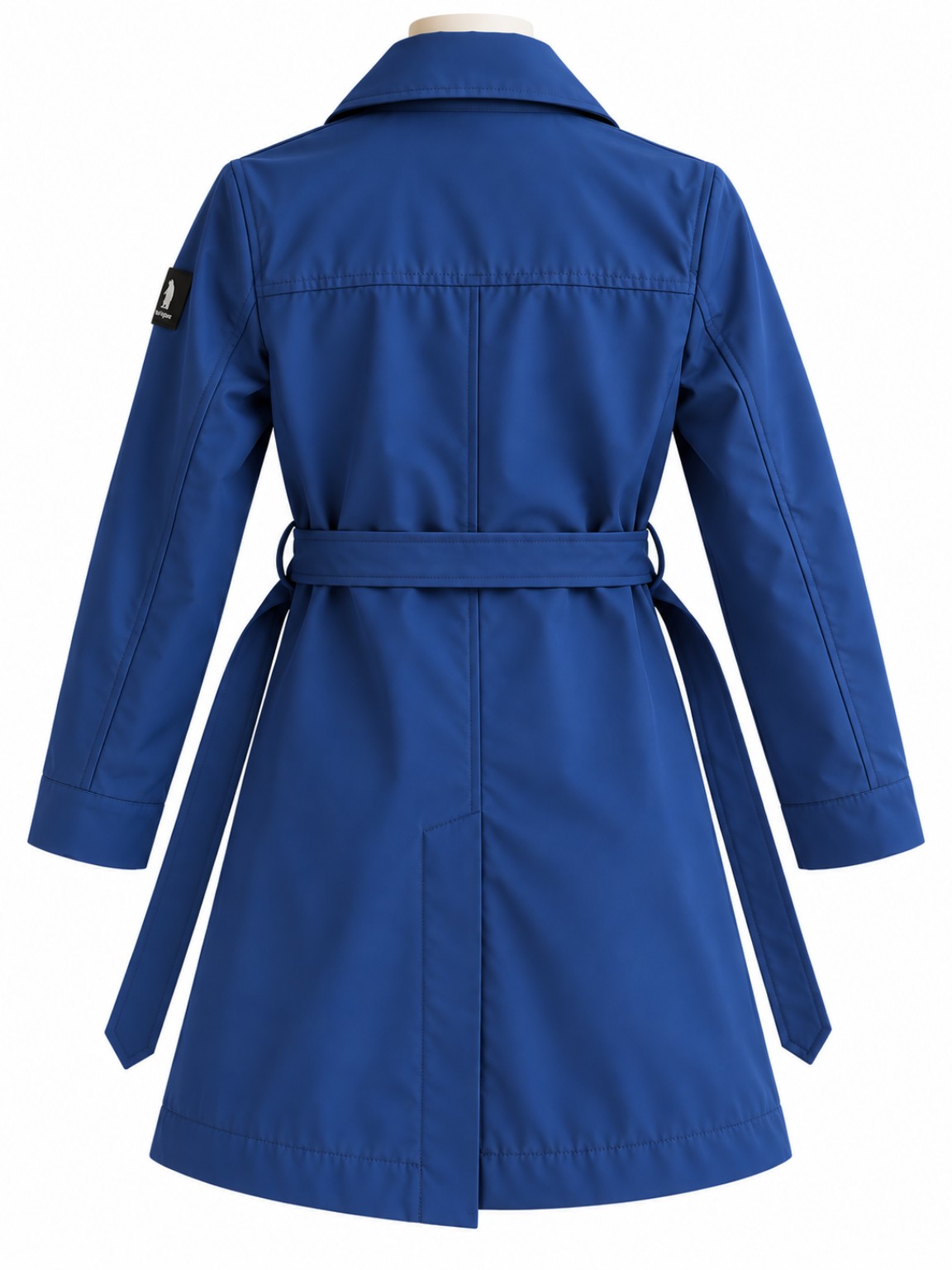 REFRIGUE HILDA trench Navy, vista posteriore su manichino