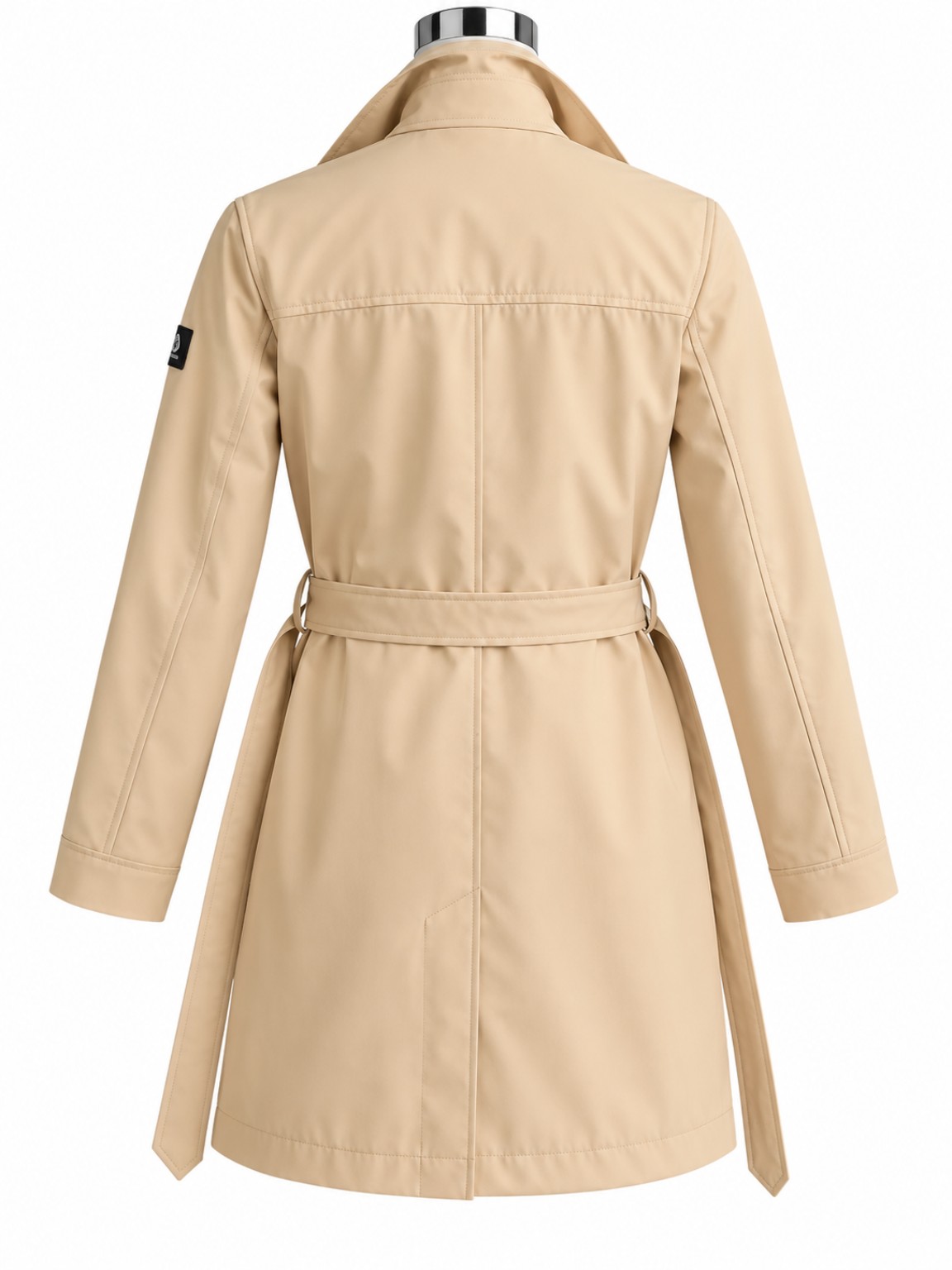 REFRIGUE HILDA trench BUTTER, vista posteriore su manichino