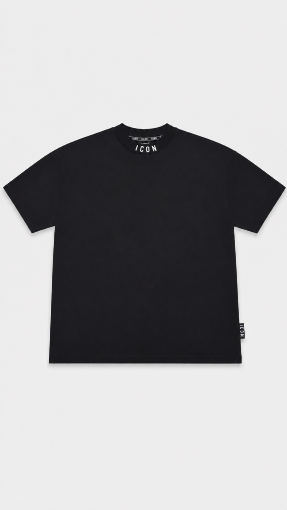 T-shirt ICON Oversize nera