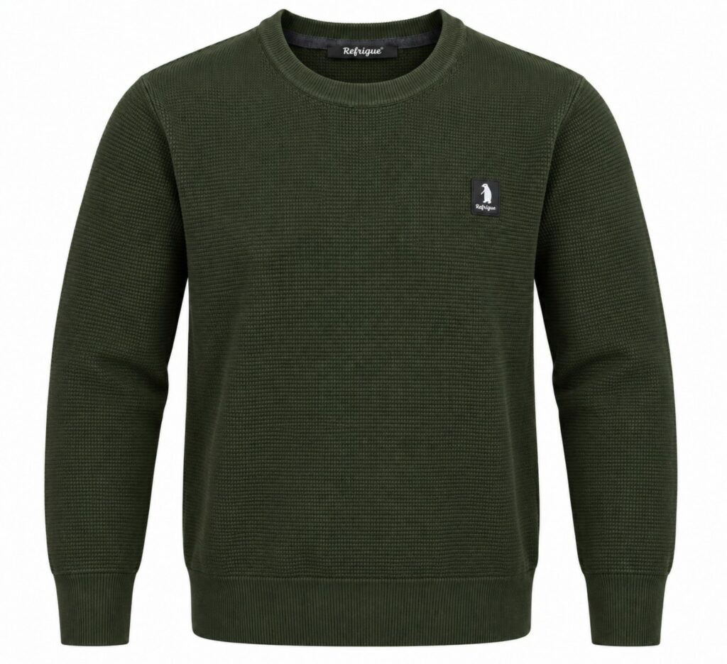 Maglione REFRIGUE Girocollo verde militare