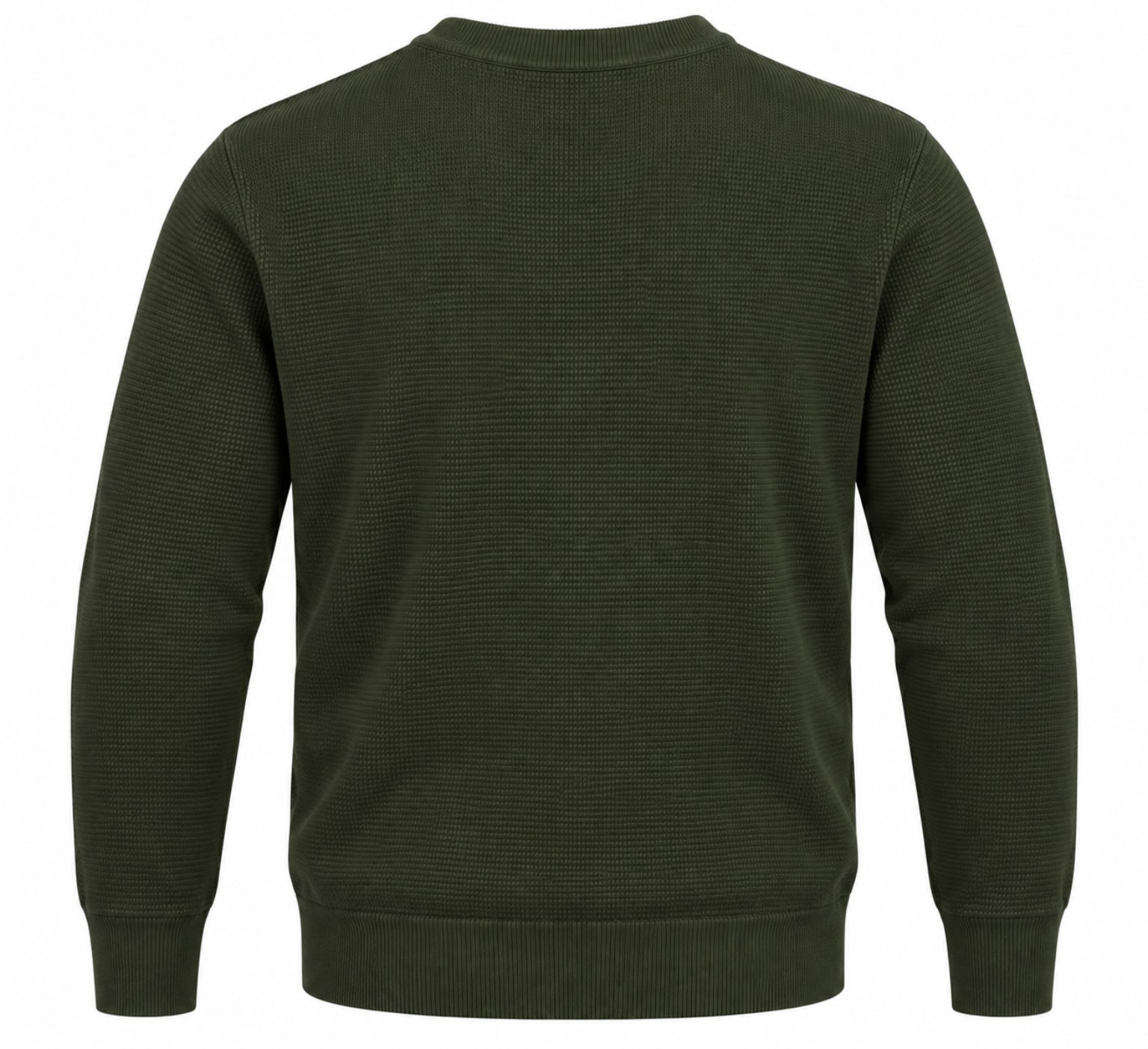 REFRIGUE Maglione girocollo verde militare, foto posteriore