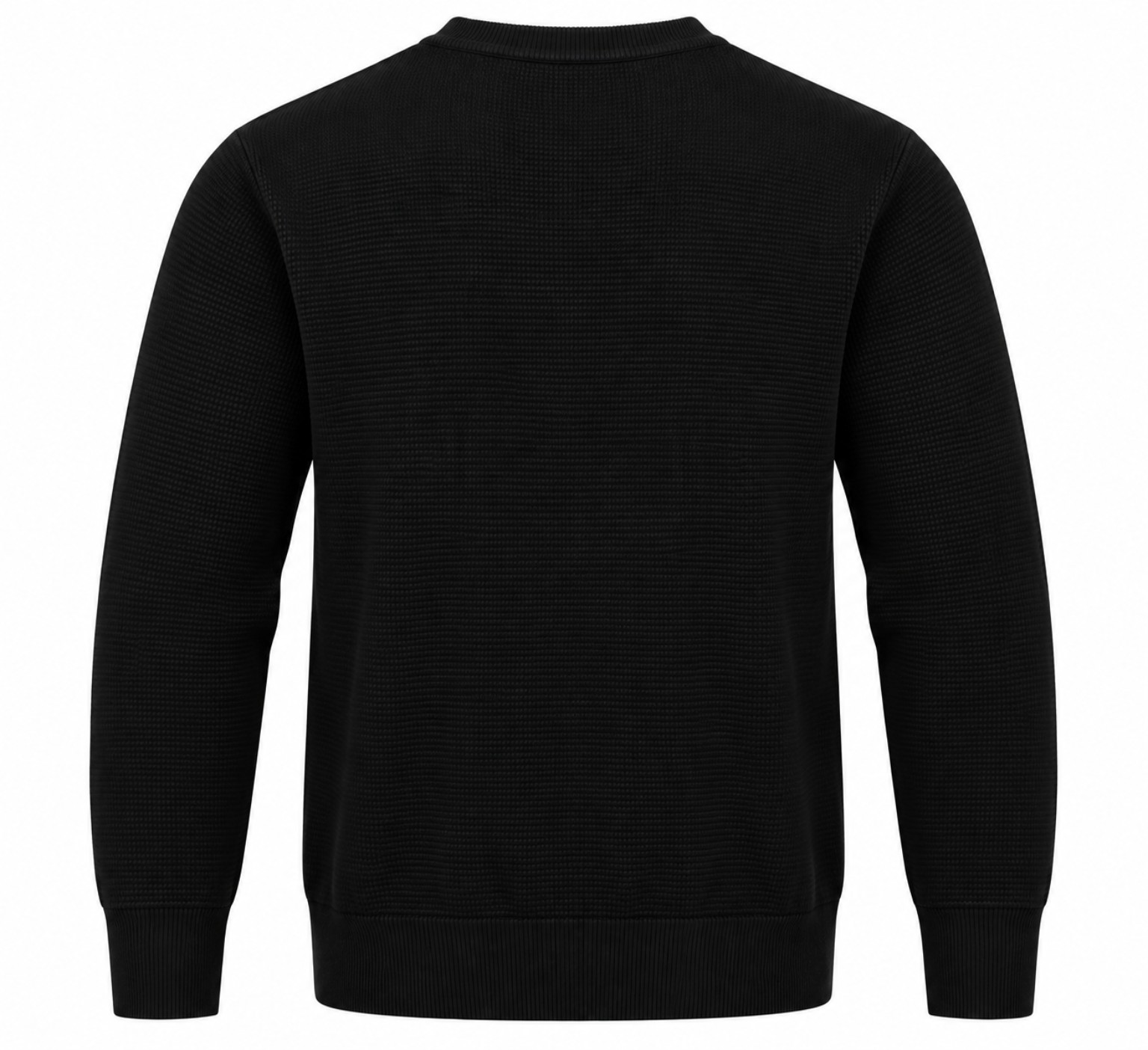 REFRIGUE Maglione girocollo nero, foto posteriore