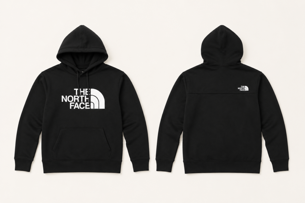 Felpa THE NORTH FACE Nera con cappuccio Half Dome