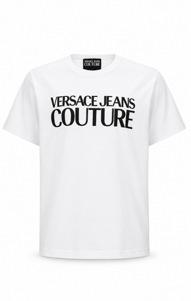 T-shirt VERSACE JEANS COUTURE Bianca con logo