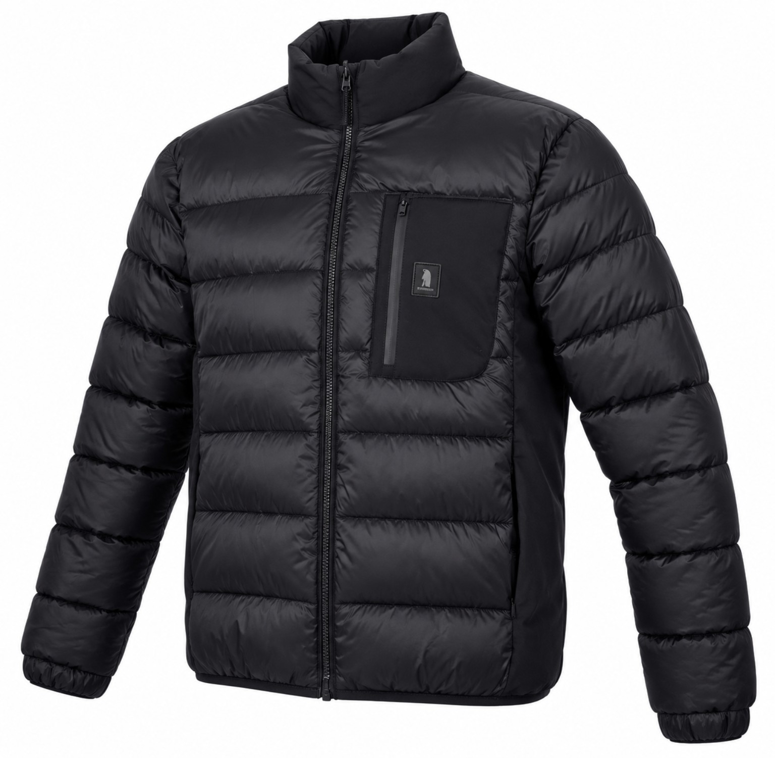 REFRIGUE NISCK HYBRID BLACK, vista frontale trapuntata