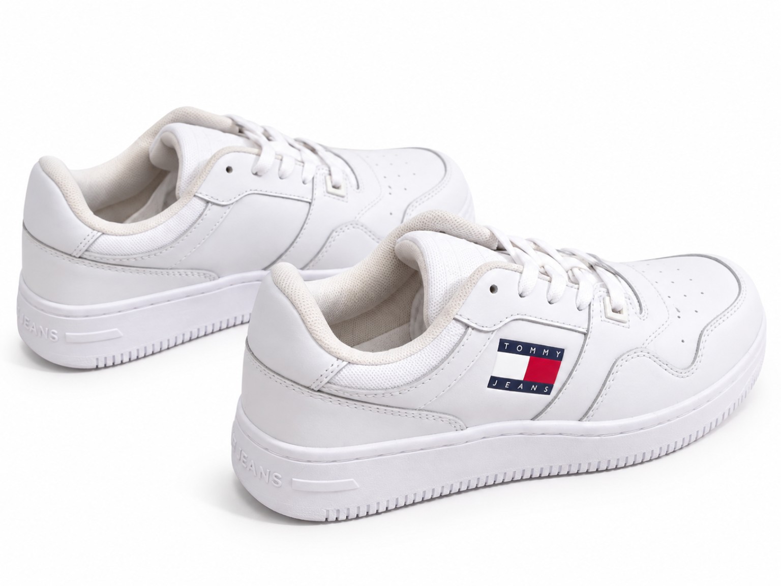 TOMMY JEANS Sneaker Donna bianca TJW RETRO BASKET ESS, foto 2