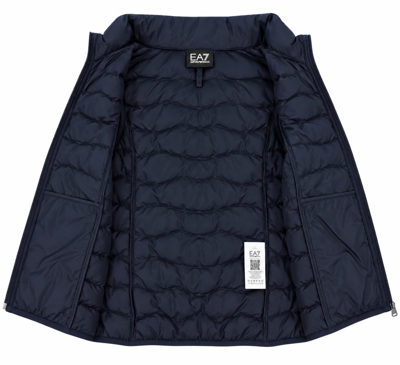 EA7 EMPORIO ARMANI smanicato donna Armani Blue, interno aperto